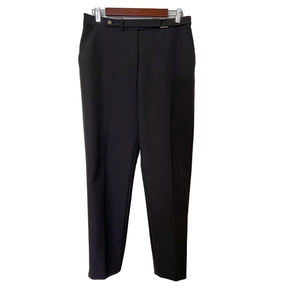 Ted Baker London Black High Rise Trousers Slim Straight Pants - Ted Sz 2 (US 6)